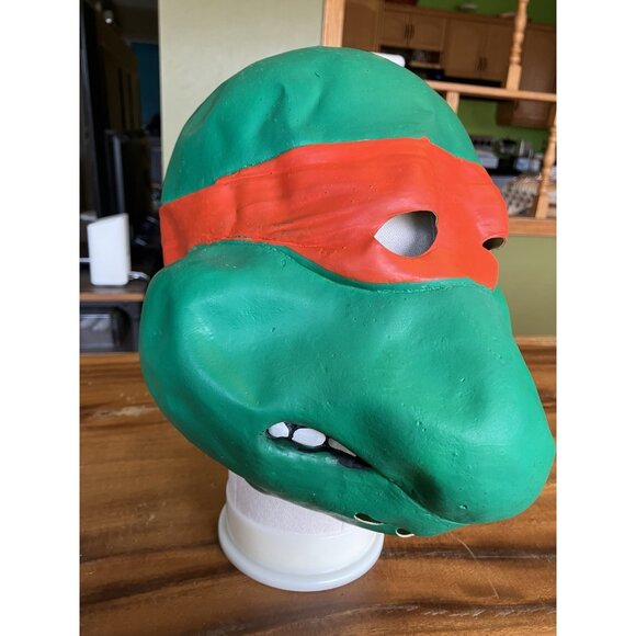 Teenage Mutant Ninja Turtles TMNT Raphael Rubber Mask 1989 Mirage Studios - Picture 5 of 16